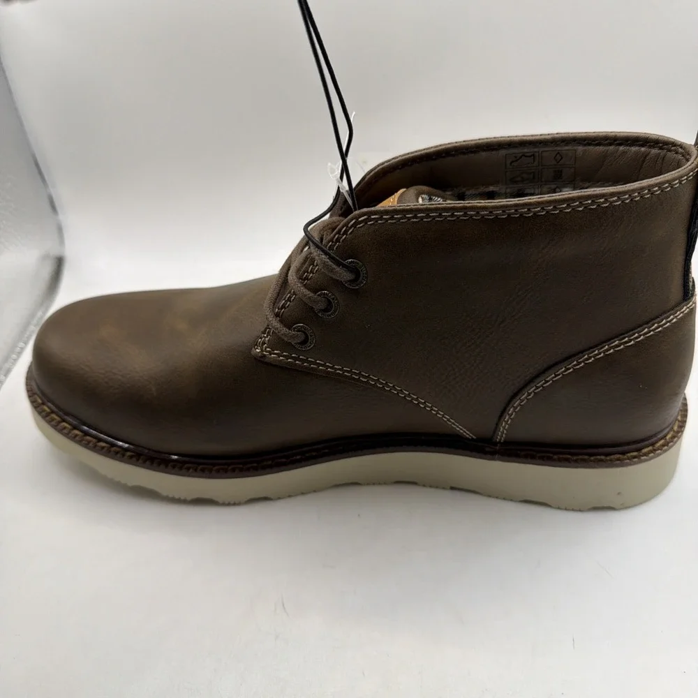 Buffalo David Bitton Metcalf Boots Men's Brown Lace Up Memory Foam Comfort - 8.5